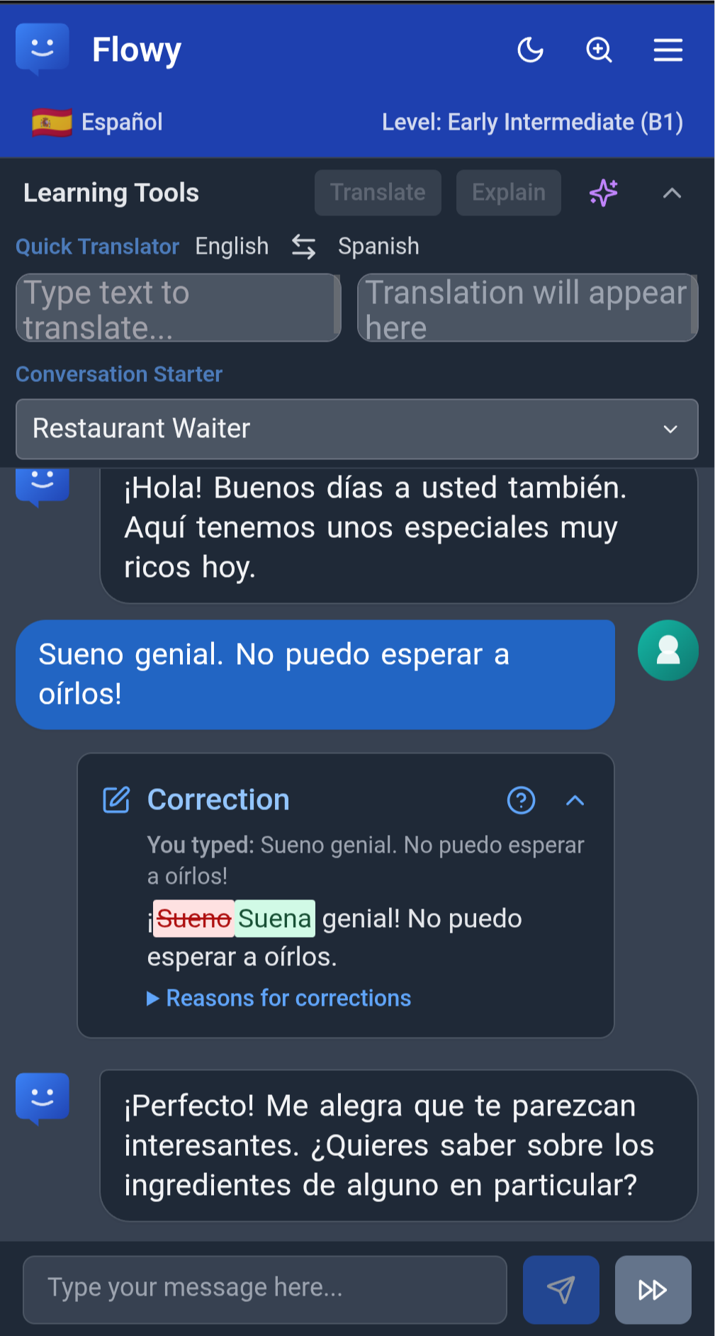 Flowy - Master Languages Through Real Conversations | AI Language Tutor